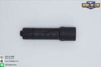 ไฟฉายทรง Surefire บอดี้โพลิเมอร์  (หลอดLED)  ยี่ห้อ FMA  น้ำหนัก : 100กรัม (ไม่รวมถ่าน) ขนาด :  ยาว 13cm. เส้นรอบวงมือจับ 2.7cm. เส้นรอบวงส่วนหัวหลอดไฟ 3.4cm. คุณสมบัติ ： ตัวบอดี้ผลิตจากโพลิเมอร์ จึงทำให้ไฟฉายมีน้ำหนักเบา และตัวหลอดไฟระบายความร้อนได้ดี ขน