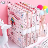 YTSKY แผ่นเขียน Kawaii เครื่องเขียนที่สร้างสรรค์สมุดวางแผนรายสัปดาห์สีสมุดบันทึกปกแข็งหน้าภายในสมุดบันทึกประจำวันพิมพ์ลายการ์ตูน