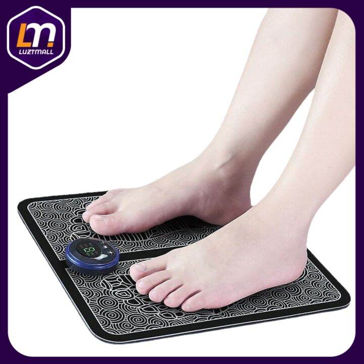 Luztmall Electric Foot Massager EMS Foot Massager Pad USB Chargingeet Acupuncture Stimulator
