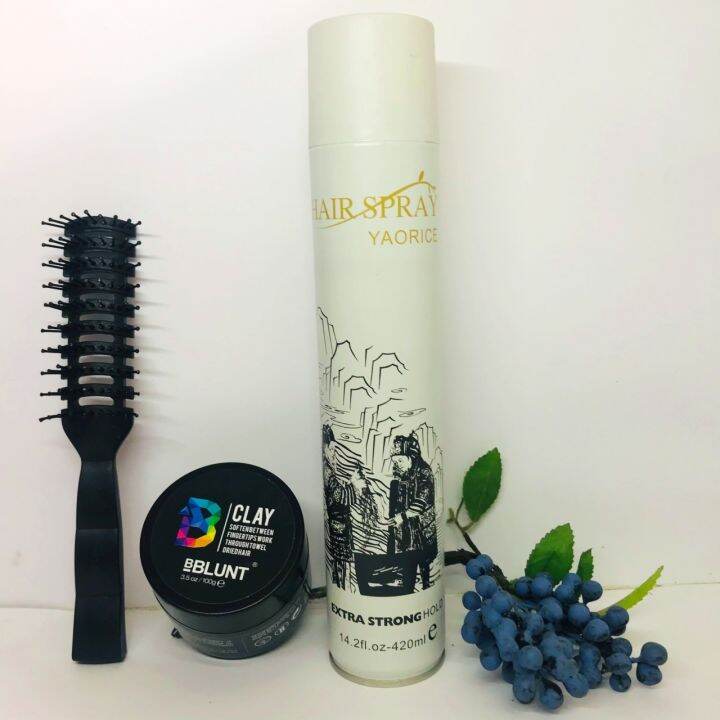 Combo Gôm xịt tóc Hair Spray + Sáp tạo mẫu tóc Bclay BBLUNT Combo Gôm xịt tóc Hair Spray + Sáp tạo mẫu tóc Bclay BBLUNT