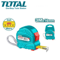 TOTAL ตลับเมตรขนาด 3 เมตร หน้ากว้าง 16 มม. รุ่น TMT126331 / TMT126331E ( Measuring Tape ) Tape Rule