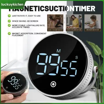 Magnetic Kitchen Led Mute Timer Kitchen Countdown Timer Self Regulated  RotaryTimer Suction Beauty Movement Reminder