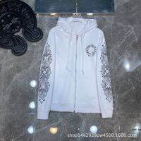 COD FAXD Chrome Hearts 2022 autumn and winter New scroll logo simple classic hooded sweater mens and womens same style one-piece batch shipping