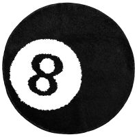 8 Ball Rug - White &amp; Black Rug - Cool Rugs and Aesthetic Rugs for Bedroom &amp; Living Room