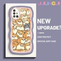 Jlingji เคสโทรศัพท์ปลอกสำหรับ Samsung Galaxy A51 4G A51 5G เคส M40s การ์ตูนสุนัขน่ารักลายคลื่นนุ่มแบบดั้งเดิมขอบซิลิโคนน้ำแบบนิ่มเคสป้องกันกล้องเลนส์คลุมทั้งหมดเคสฝาหลังกรอบนิ่ม