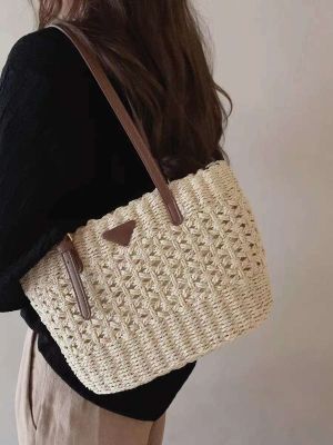 ∏ Nanfeng Chio2nd seaside holiday tote bag womens 2023 new straw woven bag womens summer fashion one shoulder
