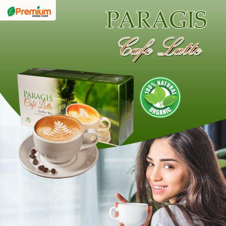 PHC Paragis Cafe Latte Coffee Mix with Folic Acid 7 Sachets Boosting