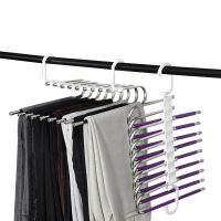 Multifunctional Pants Hanger For Clothes Rack Closet Organizer Adjustable Pants Storage Shelf Wardrobe Organizer Trouser Hanger Clothes Hangers Pegs