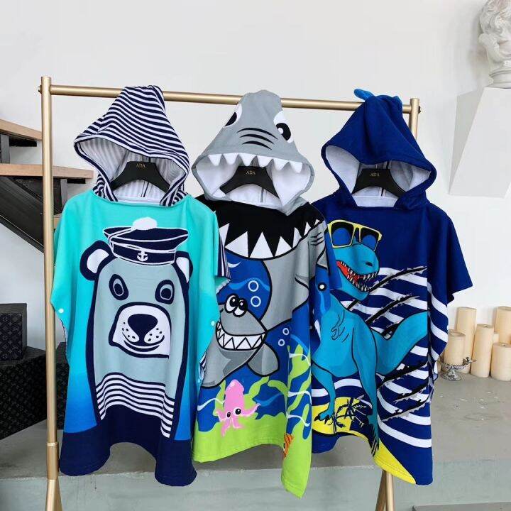 cc-hooded-cartoon-children-beach-cloak-large-wearable-absorbent-microfiber-ponch-bathrobe-beachwear-pool