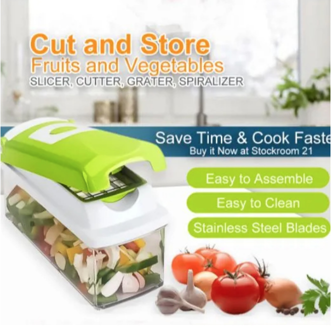 Cut Greens With Sharp-edged Nicer Dicer Plus 