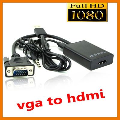 HOT!!ลดราคา ตัวแปลงสัญญาณ VGA TO HDMI with audio full HD ##ที่ชาร์จ แท็บเล็ต ไร้สาย เสียง หูฟัง เคส Airpodss ลำโพง Wireless Bluetooth โทรศัพท์ USB ปลั๊ก เมาท์ HDMI สายคอมพิวเตอร์