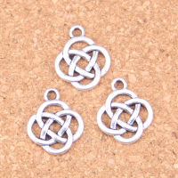 96pcs Charms knot amulet 18x16mm Antique Pendants,Vintage Tibetan Silver Jewelry,DIY for bracelet necklace