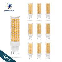 [HOT QQZIWWUJJWG 104] 10ชิ้น G9หลอดไฟ LED AC100V 265โวลต์10วัตต์ไม่มีการสั่นไหว124LEDS SMD2835เซรามิกโคมไฟระย้าแสงแสงสำหรับห้องนั่งเล่นหลอดไฟ Led