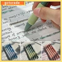 GOTORADE 5PCS หมึกสีดำ ปากกาเจล 0.5มม. สัมผัสขนมปังนุ่ม เครื่องมือสำหรับเขียน สร้างสรรค์และสร้างสรรค์ ปากกาที่เป็นกลาง เครื่องเขียนสเตชันเนอรี