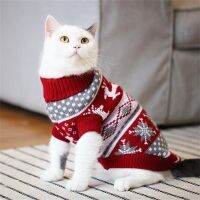 Winter Warm Pet Cat Clothes Cartoon Cat Sweater for Cats Kedi Katten Pullover Pets Clothing Mascotas Gotas Costume vetement chat