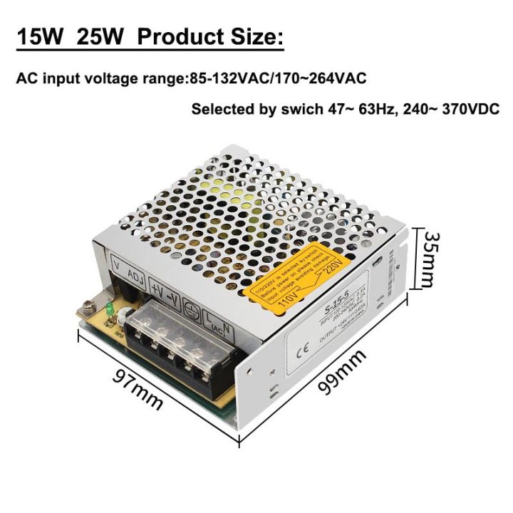 s-15w-หม้อแปลง25w-35w-50w-60w-75w-สวิตช์จ่ายไฟสลับ220v-ถึง5v-12v-24v