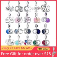 Original Dangle Charm Beads fit for Charmhub Bracelet Necklace Jewelry Making 925 Silver Moon Star Heart Infinity Charm Pendant