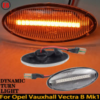 แบบไดนามิกเลี้ยว Repeater โคมไฟตัวบ่งชี้ LED ไฟเลี้ยวด้านข้างสำหรับ Opel Vauxhall Vectra B MK1 1995 1996 1997 1998-2002