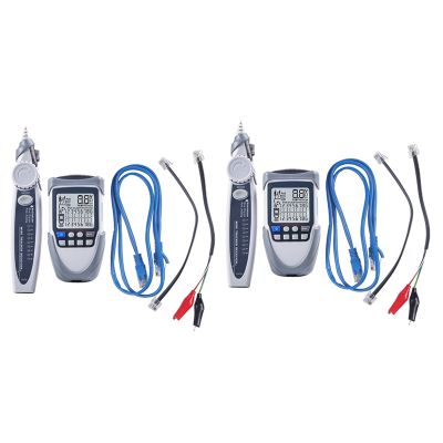 Handheld Network Cable Tester LCD Screen Display Digital Wire Trackers Continuity Voltage Polarity Checking POE Test