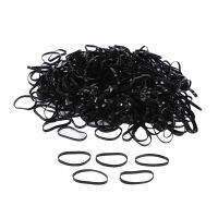 500pcs Black Elastic Rubber band for Hair Female Girl Gift