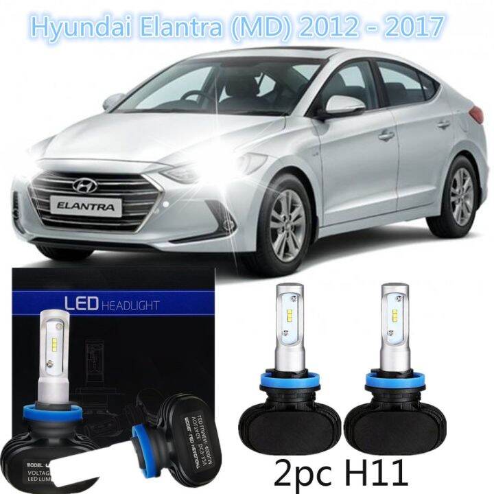 Year Warranty Bright H Led Head Lamp Headlights For Hyundai Elantra Md Led