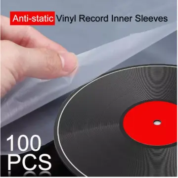 100 Pieces LP Inner Sleeves 12 Inch Vinyl Record Sleeves Proper Protection  a