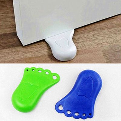 【cw】 1PC Foot Safety Door Stopper Silicone Office Stops Protector Wedge Catcher Block ！