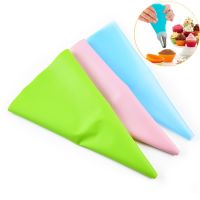 【CC】✑♙✱  Silicone Icing Piping Pastry Reusable Decorating Baking Tools Accessories