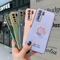 [L.W.F 2022]✁♧MMT กรณี OPPO A94 A15S A53 A91 A5 A9 2020 Reno 4 5 3 A12 A5S A7 A3S A12E A52 A92ปลอกกันกระแทก6D แหวนวงเล็บโทรศัพท์นุ่ม