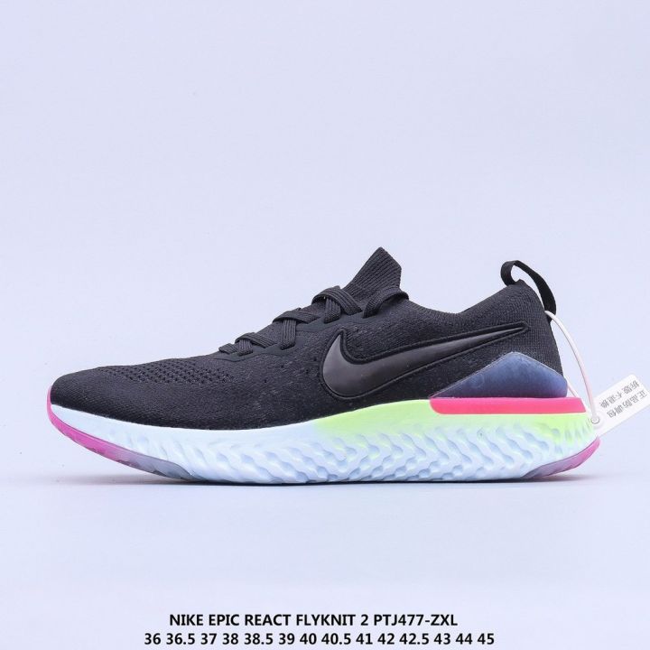 2023-original-nk-e-p-i-c-reac-flykit-2-mens-and-womens-fashion-casual-sports-รองเท้าวิ่ง-lightweight-and-comfortable-jogging-shoes-limited-time-offer-free-shipping
