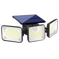 【LZ】๑❆  Outdoor impermeável Solar Motion Lights IP65 Segurança LED Flood Light para Garage Yard Patio