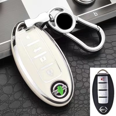 เคสโทรศัพท์ป้องกัน TPU แบบไร้กุญแจกุญแจรถยนต์รีโมทเต็มรูปแบบสำหรับ Nissan X-Trail/ แกรนด์ริวิน่า/Almera/Teana