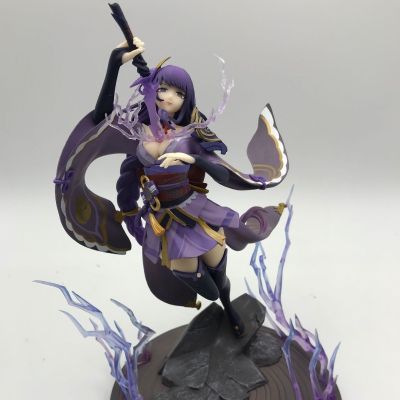 【LZ】✚❇  Genshin Deus Trovão Geral Não Quer Uma Faca GK Arroz Esposa Modelo Decoração Jogo De Figura De Ação Jogo MiHoyo