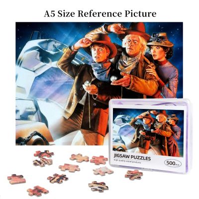 Back To The Future Part III Wooden Jigsaw Puzzle 500 Pieces Educational Toy Painting Art Decor Decompression toys 500pcs
