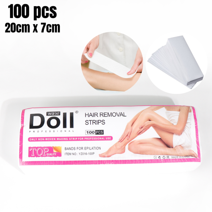 100pcs Removal Nonwoven Body Cloth Hair Remove Wax Paper Rolls