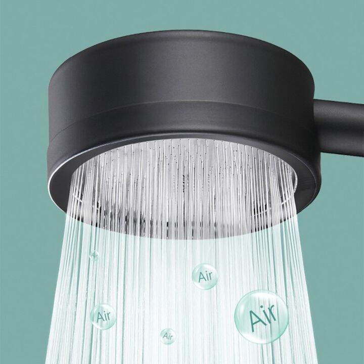 black-shower-head-stainless-steel-fall-resistant-handheld-wall-mounted-high-pressure-for-bathroom-water-saving-rainfall-shower-by-hs2023