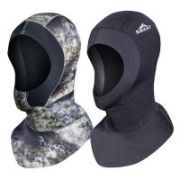 【YF】 3mm Neoprene Scuba Diving Hood with Shoulder Spearfishing Equipment Hat Winter Snorkel Swim Warm Cap Surfing Caps