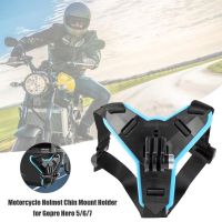 ☄ Motorcycle Anti Slip Helmet Chin Mount Holder Action Camera Accessories Shockproof for bmw k1600b kawasaki versys 650 bmw f900r