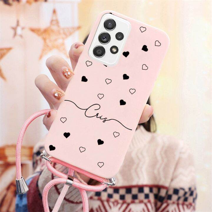 shine-electron-เคสสำหรับ-samsung-galaxy-a13-4g-เคสสายเชือกผ่อนแรงหัวใจความรักสำหรับ-samsung-a13-13-galaxya13