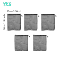 ?【Lowest price】YKS ถุงตาข่ายขนาดเล็กถุงซักผ้าตาข่ายพร้อมที่ปิดล็อคสายไฟกระเป๋ายิมขนาดเล็กสำหรับการจัดเก็บการเดินทางและกีฬาสีดำ