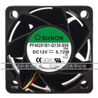 2023 ☆ PF40251B1-Q130-S99เดิม SUNON 4028 12V 6.72W 4CM พัดลมทำความเย็น PWM