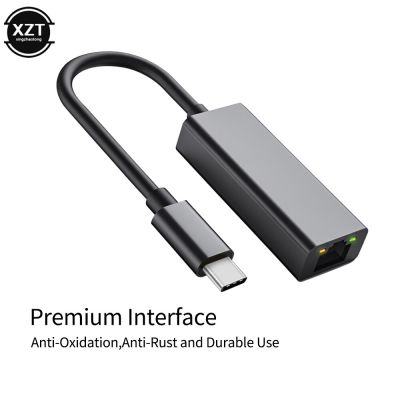 อะแดปเตอร์อีเทอร์เน็ต USB C USB-C กับ RJ45 Lan 1000ม. สำหรับ Macbook Pro เหมาะสำหรับ Samsung Galaxy S9/S8/Note 9 Type C การ์ดเน็ตเวิร์ก USB 3.1 Ethernet