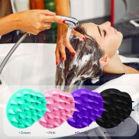 ✴ Scalp Shampoo Brush Soft Flexible Silicone Bristles for Hair Care Head Relaxation Ergonomic Scalp Scrub for Dandruff Hair Growth