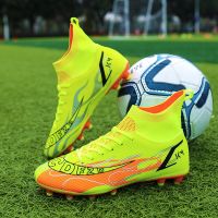 2023 NEW Men Soccer Shoes Adult Kids High Ankle Football Boots Cleats Grass Training Sport Footwear Men‘s Sneakers