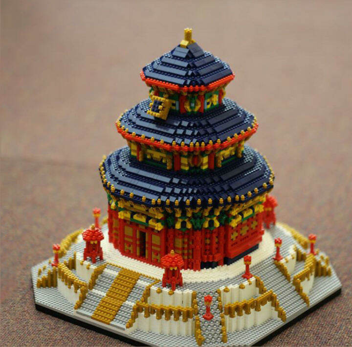 ตัวต่อ-yz-diamond-66525-ตั้งโชว์สวยงาม-the-temple-of-heaven-จำนวนตัวต่อ-7880-ชิ้น