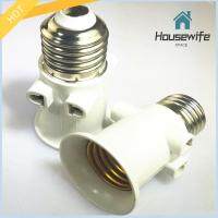 HOUSEWIFE SPACE AC100-240V อะแดปเตอร์หลอดไฟ LED ของสหภาพยุโรป 4A เอบีเอสเอบีเอส ฐานยึดระบบไฟ ที่มีคุณภาพสูง การแปลงสำหรับโคมไฟ E27