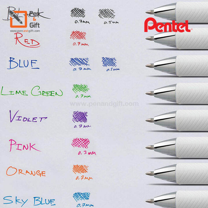 pentel-energel-bl77-rtx-liquid-gel-pen-0-7-mm-ปากกาหมึกเจล-เพนเทล-เอ็นเนอร์เจล-อาร์ทีเอ็กซ์-ลิควิดเจล-รุ่น-bl77-ขนาด-0-7-มม-แบบกด-penandgift