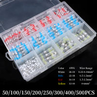 1/3/5 กล่องบัดกรีซีลลวดเชื่อมต่อ 3:1 ความร้อนหดปิดผนึกฉนวนก้น Splice Terminal ขั้วต่อก้นกันน้ำชุด-iewo9238