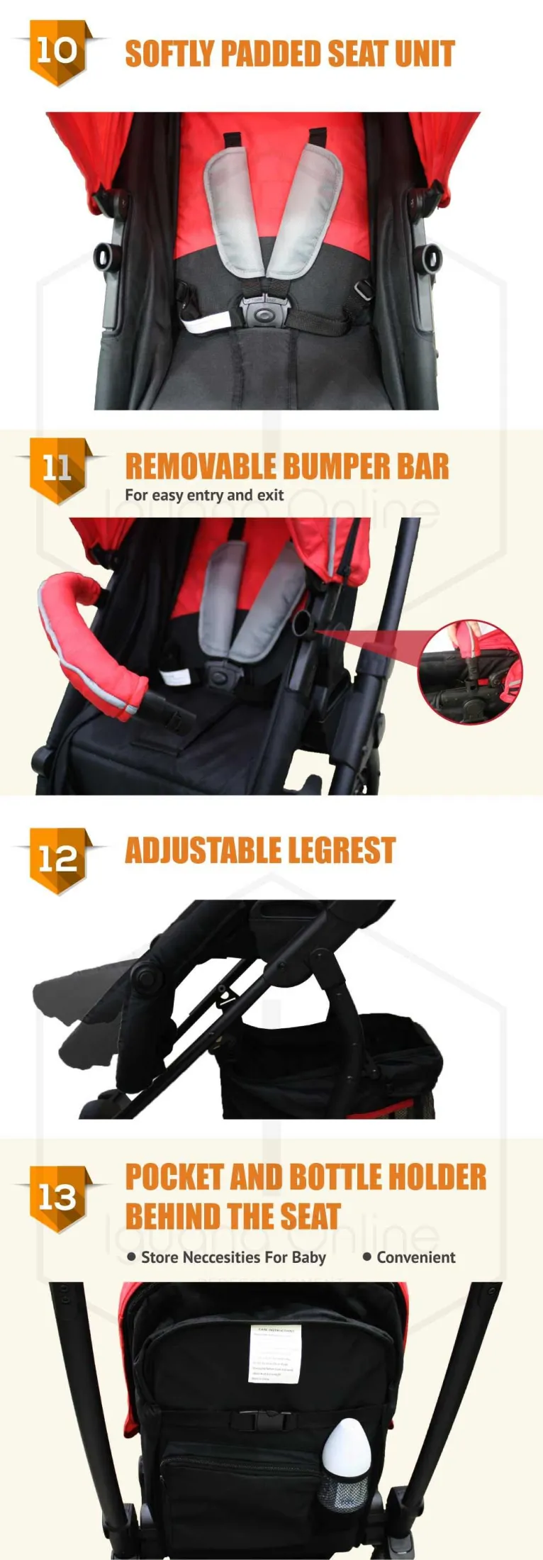 Sweet Heart Paris 2 In 1 Multifunctional Foldable Reversible And Convertible Travel System Pram Infant Toddler Baby Stroller Pushchair With Carrycot And Two Way Push Baby Cot For Sleep Bed