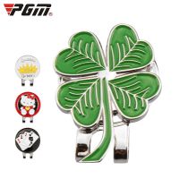 PGM Golf Hat Clip Golf Marker Four-leaf Clover Kitty Crown Playing Cards Hat Clip Golf Ball Marker Metal Golf Accessories MK011